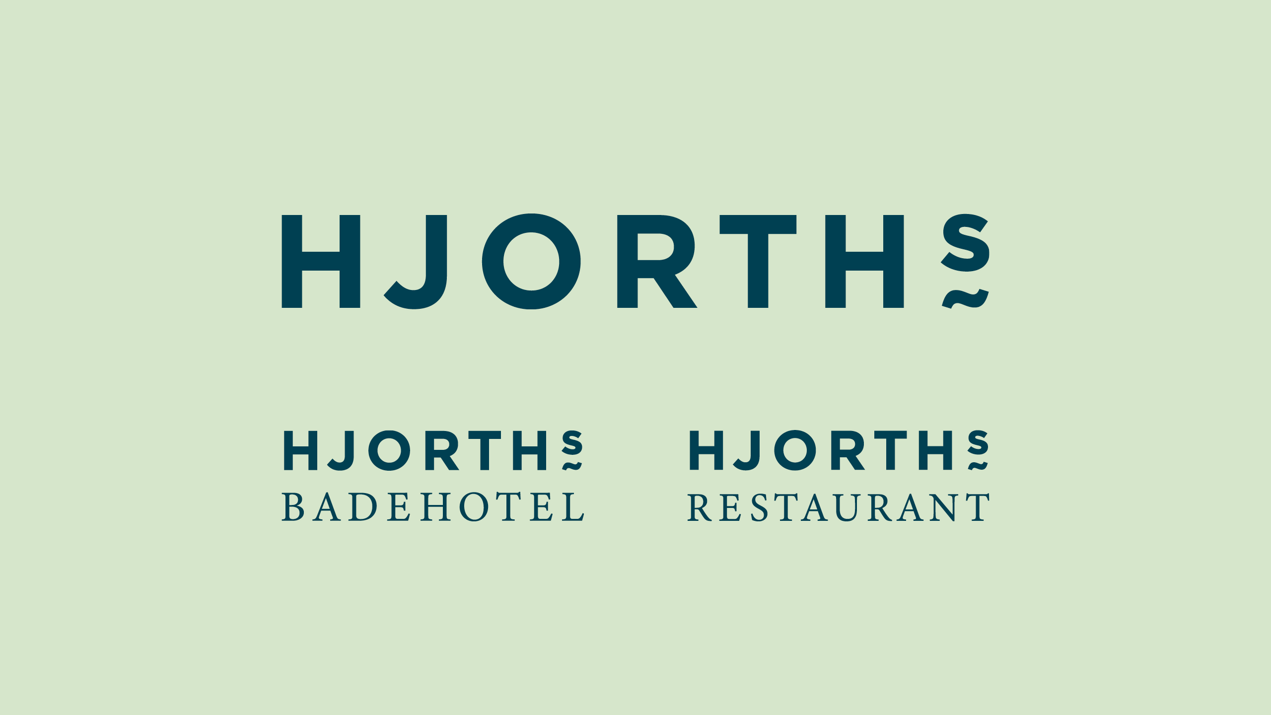 Logodesign for HJORTHs Badehotel