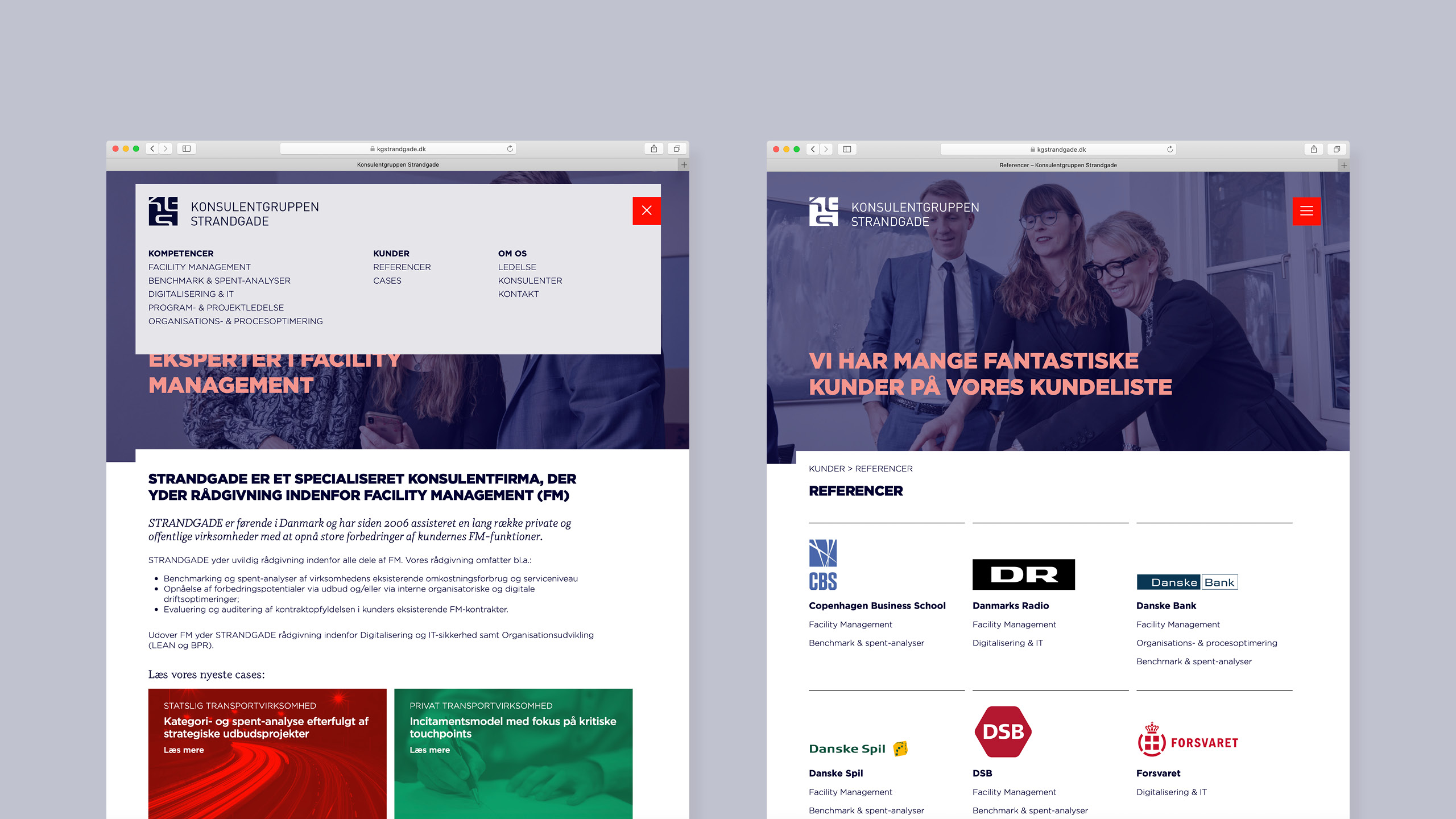 Webdesign for Konsulentgruppen Strandgade