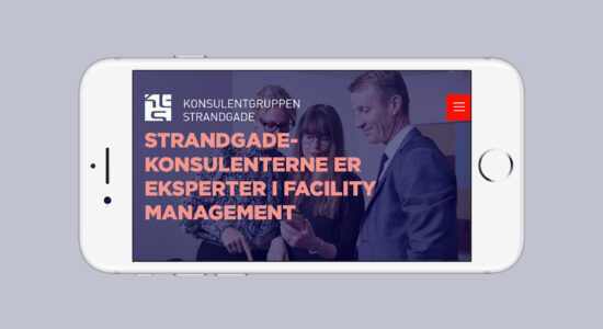 Responsivt webdesign for Konsulentgruppen Strandgade