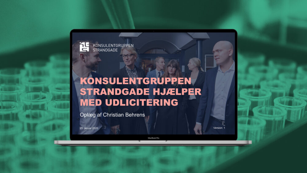 PowerPoint-skabelon for Konsulentgruppen Strandgade