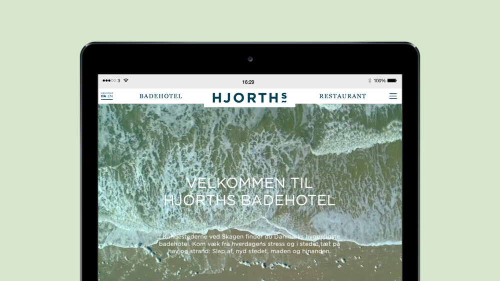 Lille_HJORTHs Badehotel_webdesign