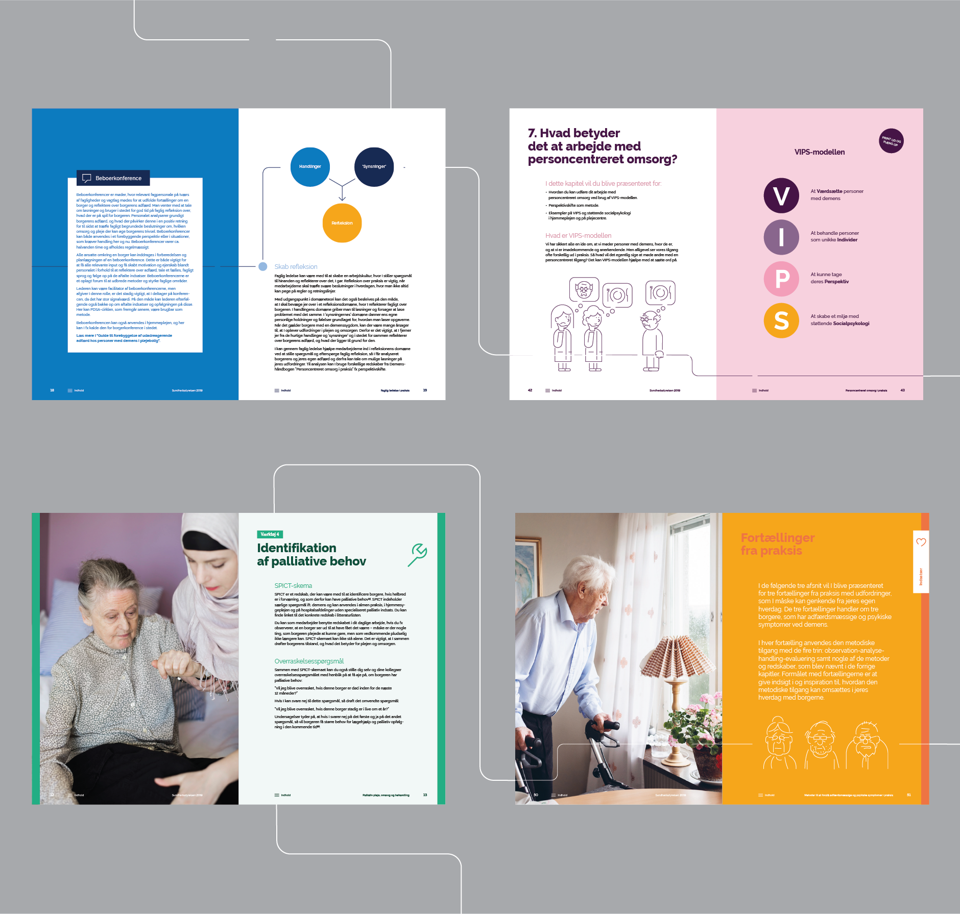 Design til demenshåndbøger for Sundhedsstyrelsen