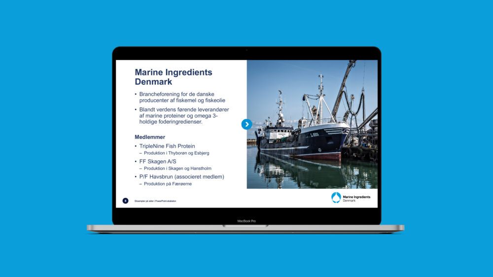 PowerPoint-skabelon for Marine Ingredients