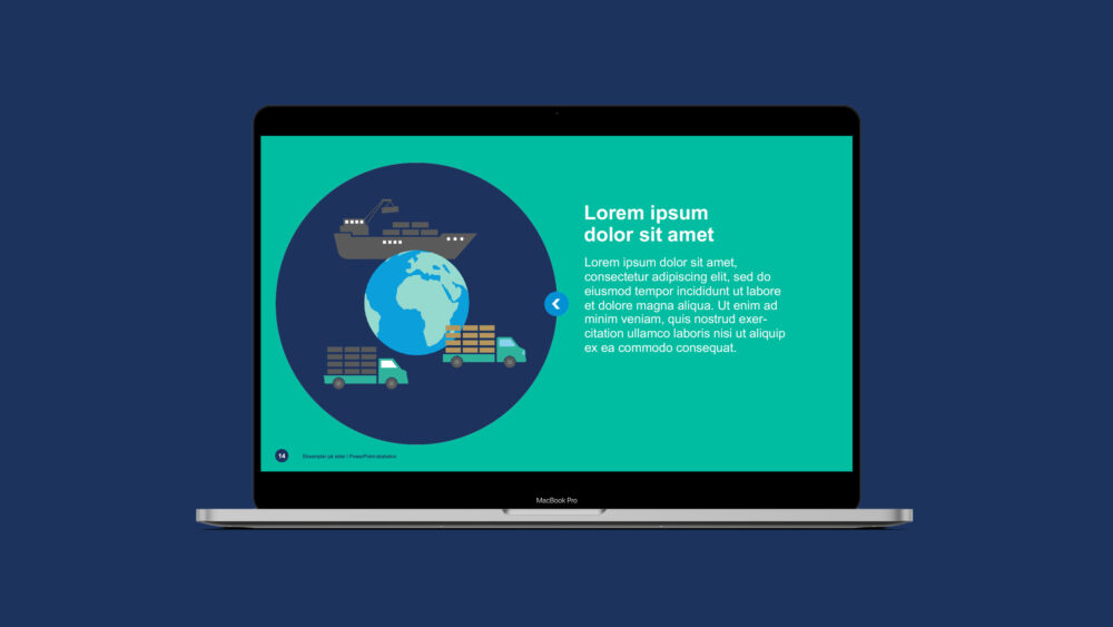 PowerPoint-skabelon for Marine Ingredients