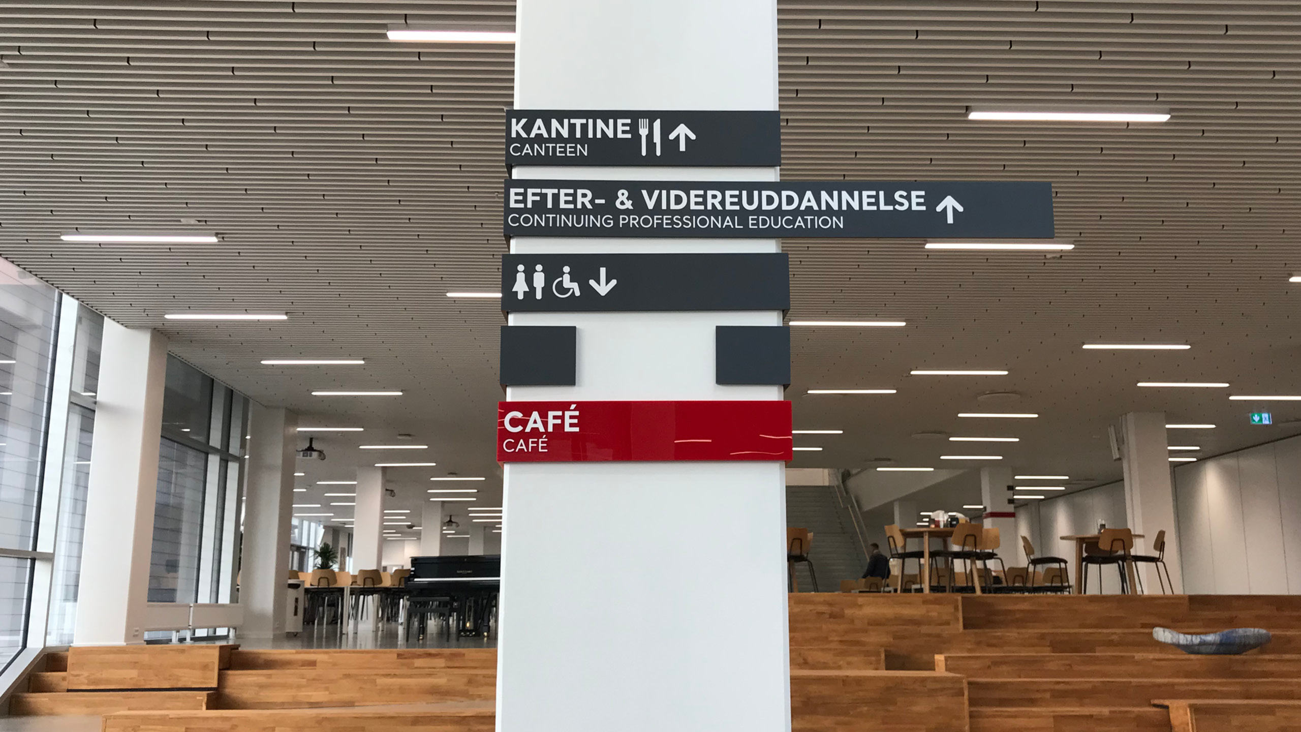 Absalon Campus Slagelse ikoner wayfinding