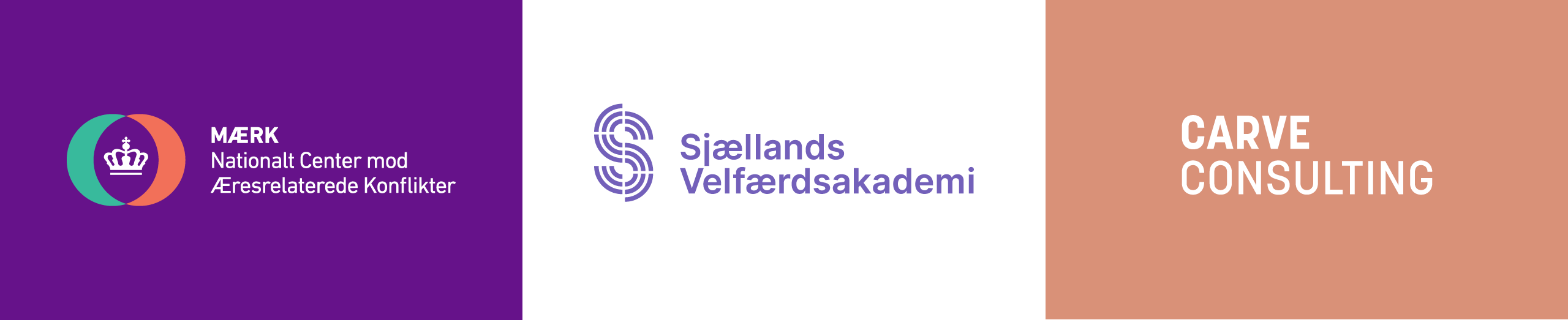 Logoer, Mærk, Sjællands Velfærdsakademi, Carve Consulting