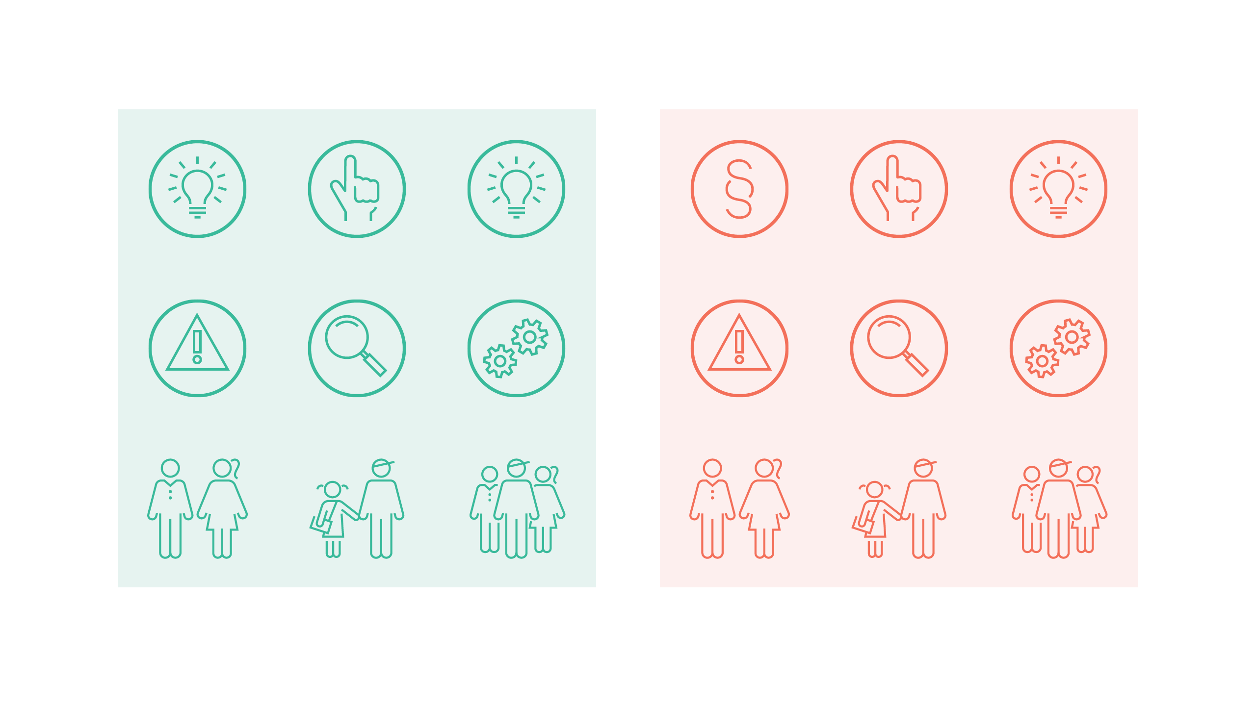 MÆRK Nationalt Center mod Æresrelaterede Konflikter – ikoner