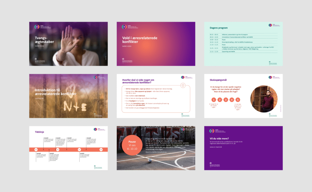 MÆRK Nationalt Center mod Æresrelaterede Konflikter – PowerPoint